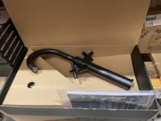2 X BRAND NEW VURTU NOIR TALL BASIN MIXER TAPS MATT BLACK RRP £209 EACH (LOC: 30.2-BB3593)