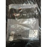 13X PORTWEST PW305 PW3 STRETCH TROUSERS IN ZOOM GREY AND BLACK, WITH A 36? WAIST, ARE PREMIUM