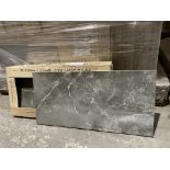 PALLET TO CONTAIN 40 X BRAND NEW PACKS OF Melford Marble MEL04A DARK BROWN SATIN FINISH GLAZED