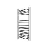 Flomasta 800mm x 400mm 675BTU Chrome Flat Towel Radiator. - SR2.1.4.