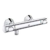 Grohe Precision Flow Exposed Single Outlet Thermostatic Chrome Bar Mixer Shower Valve. - SR2.5.2.