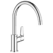 Grohe Bau Curve Kitchen Mono Mixer Tap Chrome. - SR2.4.1.