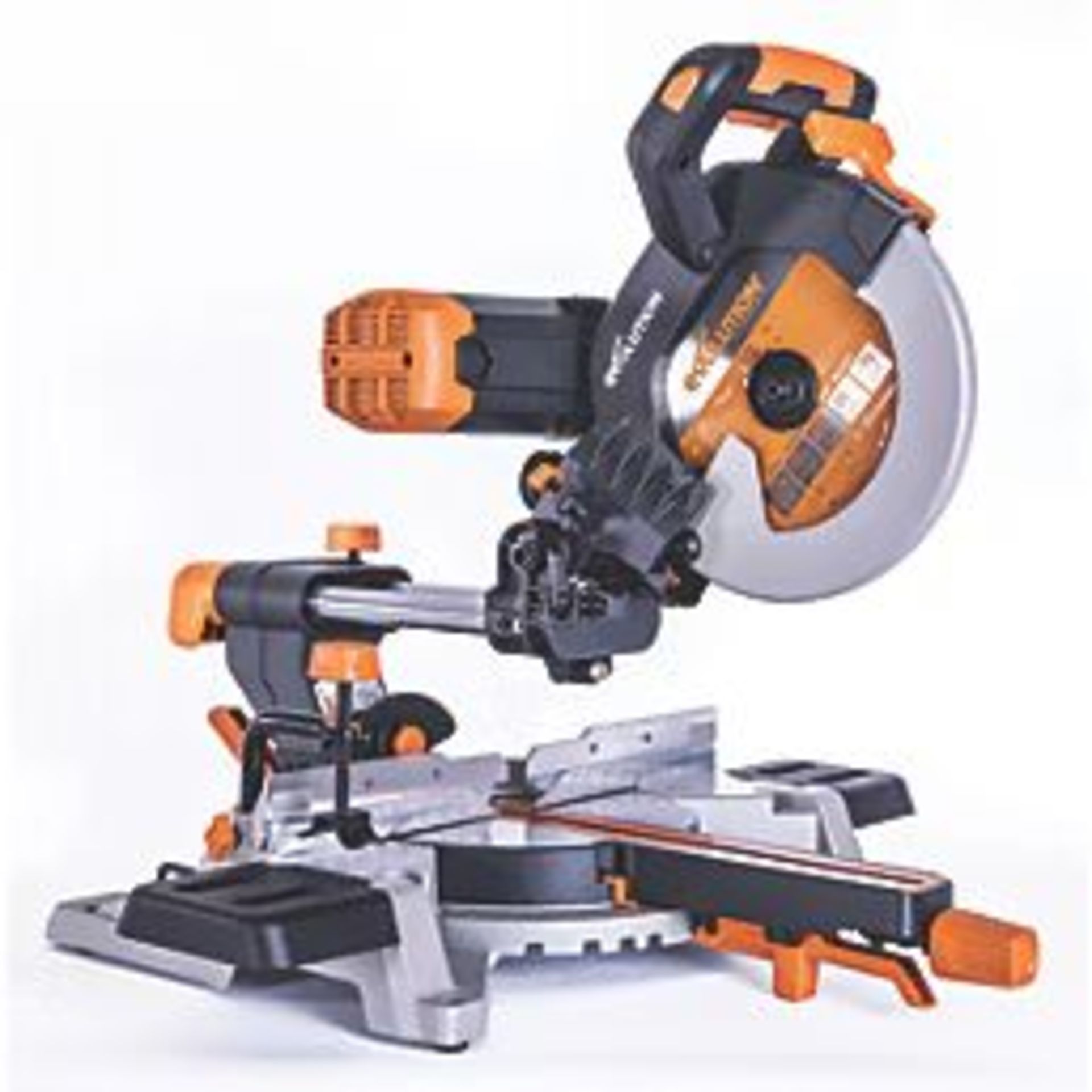 Evolution R255SMS-DB 255mm Electric Double-Bevel Sliding Multi-Material Mitre Saw 220-240V. - SR2.