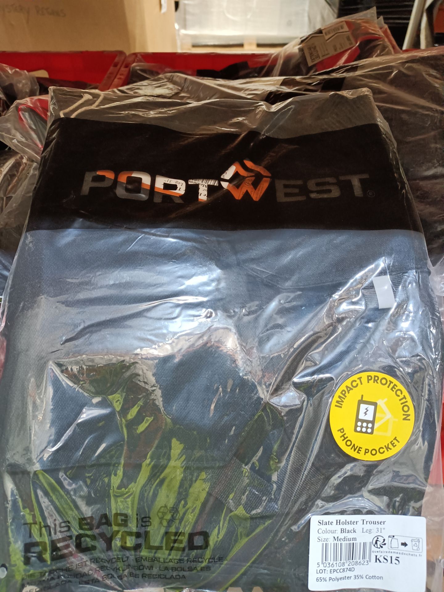 11X PORTWEST SLATE HOLSTER TROUSERS IN BLACK (SIZE XXLARGE) ARE RUGGED, HARD?WEARING WORKWEAR - Image 2 of 2