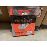 24 X BRAND NEW PORTWEST ORANGE HI VIS SHORT SLEEVE POLO TOPS SIZE SMALL (LOC: 34.2-BB3983)