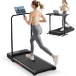 2 X BOXED Folding Treadmill Walking Pad Foldable - Treadmills with Handle for Home Office Under Desk