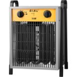 BOXED SIAL Industrial Electric Heater 9000W Fan Space Heaters 400V Adjustable Thermostat &