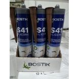 60 x Bostik S41 Neutral Cure Window & Door Frame Silicone Sealant 310ml Brown. RRP £11.40 per