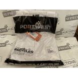 48 X BRAND NEW PORTWEST WHITE MENS FOOD COATS SIZE LARGE (LOC: 44.18-AA6532)