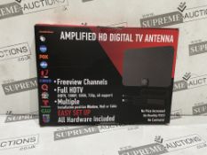 40 X BRAND NEW AMPLIFIED HD DIGITAL TV ANTENNAS (LOC: 20.8-AA1578)