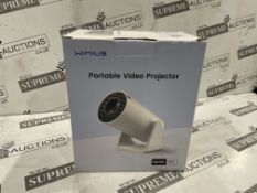 2 X BOXED WIMIUS S27 Mini Projector?Auto Keystone & Short Throw?20000 Lumen WiFi Bluetooth