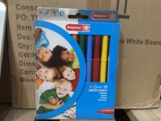 44 X BRAND NEW PACKS OF 10 SUPER COLOURS FELT TIP PENS ASSORTED (LOC: 29.1-BB4304)