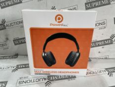 3 X BRAND NEW POWERFULL BLUETOOTH MAX WIRELESS HEADPHONES WITH NOISE CANCELLING TECHNOLOGY (LOC: