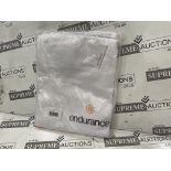 20 X BRAND NEW ENDURANCE WHITE PREMIUM BIB AND BRACE SIZE XL (LOC: 23.4-AA7173)
