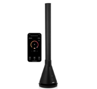 Princess 2 in 1 Smart Tower Bladeless Cooling Fan, Black. Includes 2kw heating function for all year