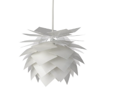 Dyberg Larsen PineApple M Pendant Light Ø 45cm White RRP £220, PineApple pendant light with an