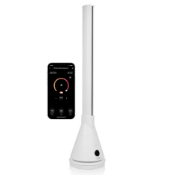Princess 2 in 1 Smart Tower Bladeless Cooling Fan, White. Includes 2kw heating function for all year