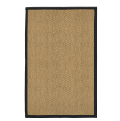Brown, black Herringbone weave Large Rug, (L)200cm x (W)135cm RRP £95, Add a touch of natural