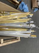 30 X Mixed carpet door, Bar trims, varied styles and designs, various colours. Used to secure