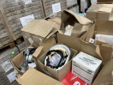 Pallet to contain various items to include Workwear, Safety Shoes, Goggles, Gloves, Hats etc (LOC: