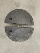 6 x 75mm (5MPH) Circle Speed Bump Humps, Bolt down speed bumps, Used for Traffic Roadworks, Building