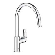 Boxed Grohe Start Cumbria C-Spout Pull-Out Kitchen Tap Chrome. - SR1.1.6. RRP £139.00.