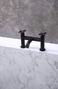 2 X BRAND NEW VURTU Noir Bath Filler, 1/4 Turn, Dual Lever, High/ Low Water Pressure, 240(H) x 240(