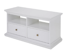 3 X BRAND NEW Paris White TV stand with 2 shelves, (H)50.7cm x (W)102cm x (D)41.6cm RRP £89 EACH.