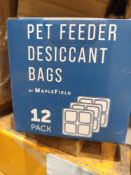 36X PACKS OF 12 PET FEEDER DESICCANT BAGS ARE MOISTURE-ABSORBING SACHETS DESIGNED TO BE PLACED