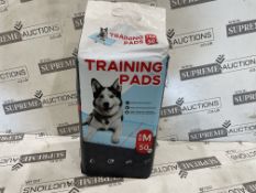 8 X BRAND NEW PACKS OF 50 MEDIUM PET TRAINING PADS 60 X 45CM, QUICK ABSORB MOISTURE, SUPPRESSING