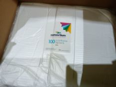 3X PACK OF 100 CONSORTIUM POLYTHENE APRONS , HIGHLY PRACTICAL AND HYGIENIC DISPOSABLE SOLUTION FOR