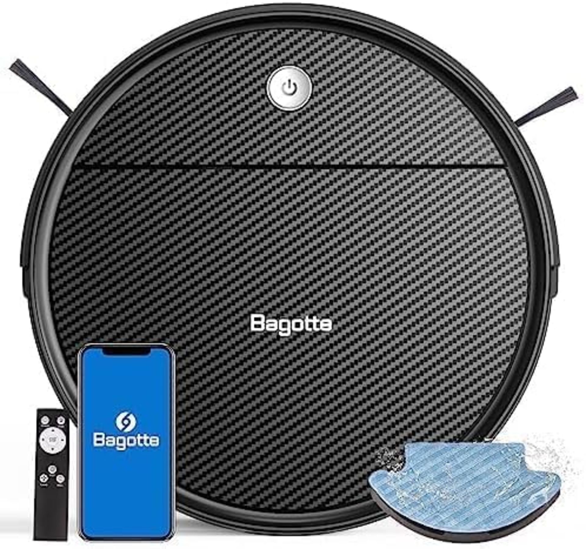 BOXED Bagotte Robot Vacuum Cleaner, 3-in-1 Robot Vacuum and Mop,Gyro Navigation,150 Minutes Long - Image 2 of 2