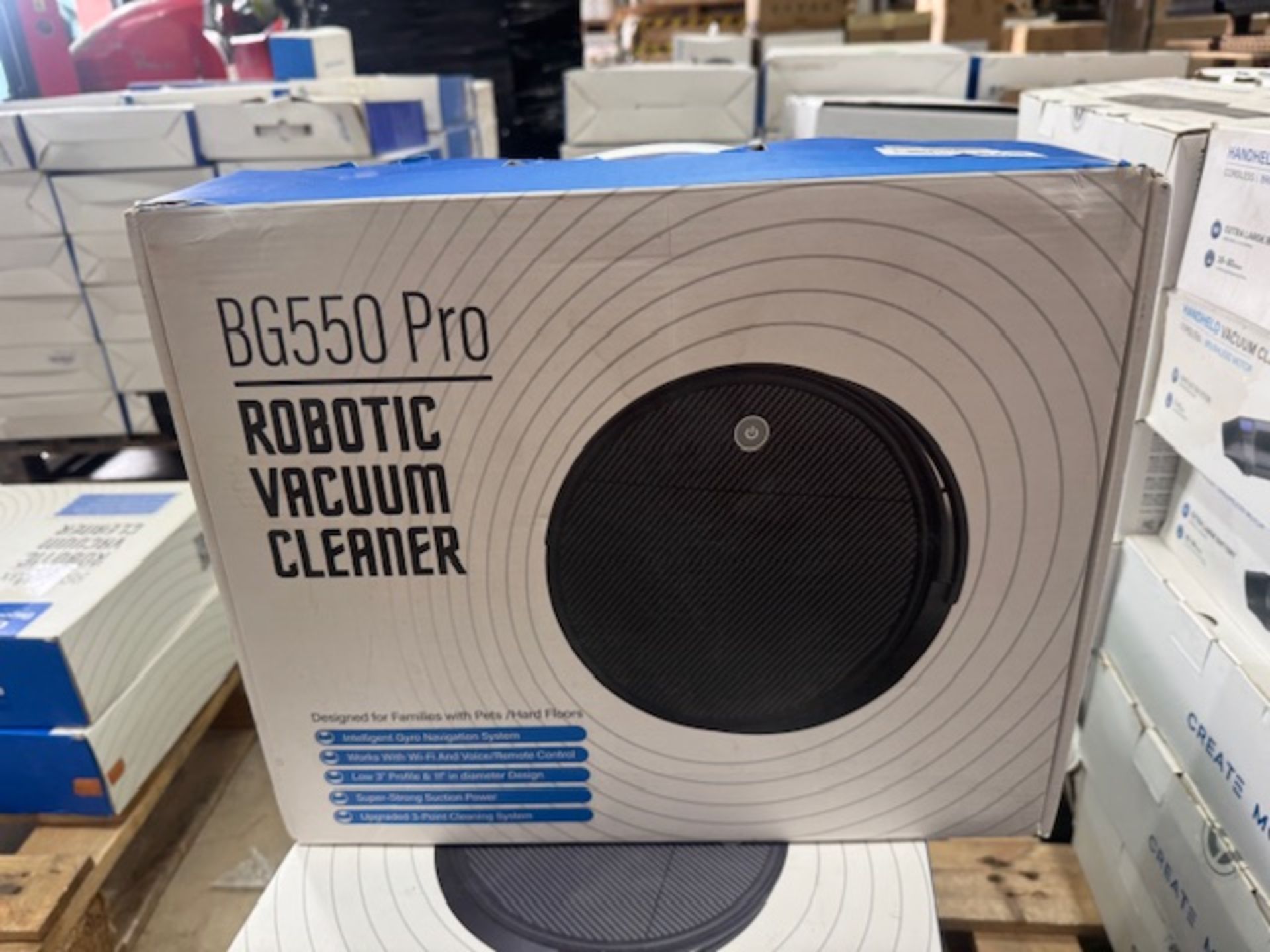 BOXED Bagotte Robot Vacuum Cleaner, 3-in-1 Robot Vacuum and Mop,Gyro Navigation,150 Minutes Long