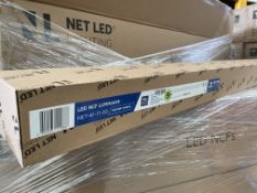 4 X BRAND NEW NET LED LIGHTING 4FT 22W/40W 2860/5200LM HILTON RANGE LED LUMINAIRE NCF LIGHTS RRP £80