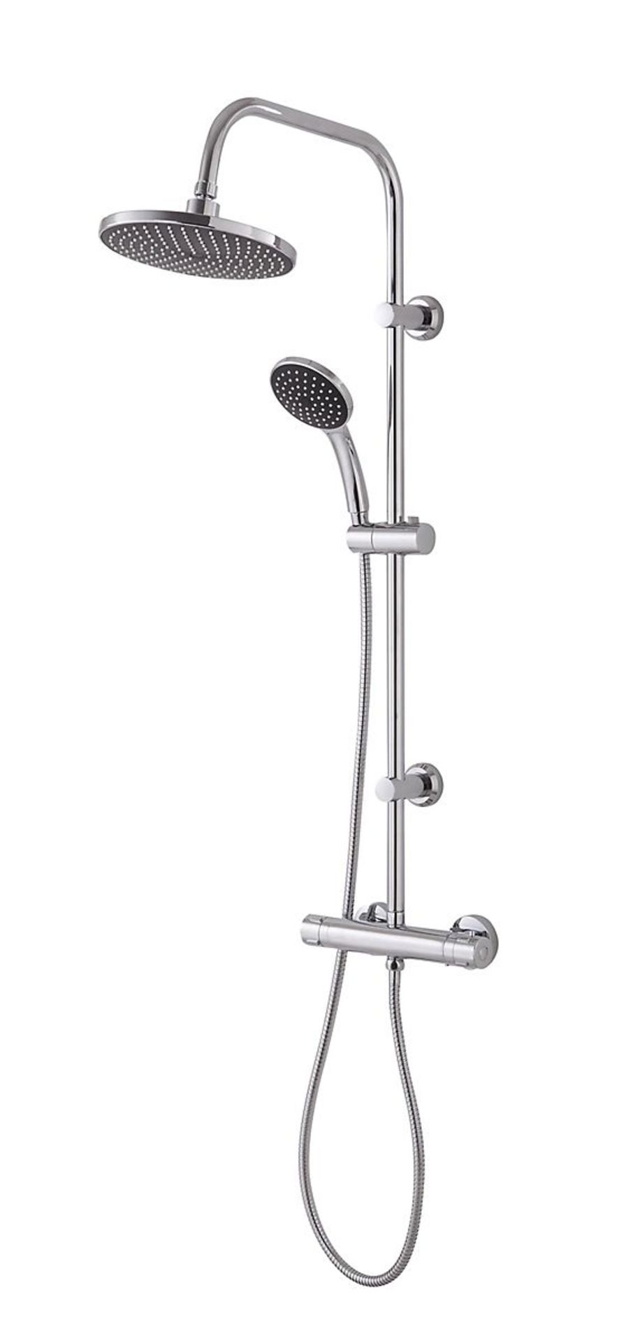Boxed GoodHome Lidia Chrome effect Wall-mounted Thermostatic Mixer Shower. - SR1.2.5. RRP £179.00.