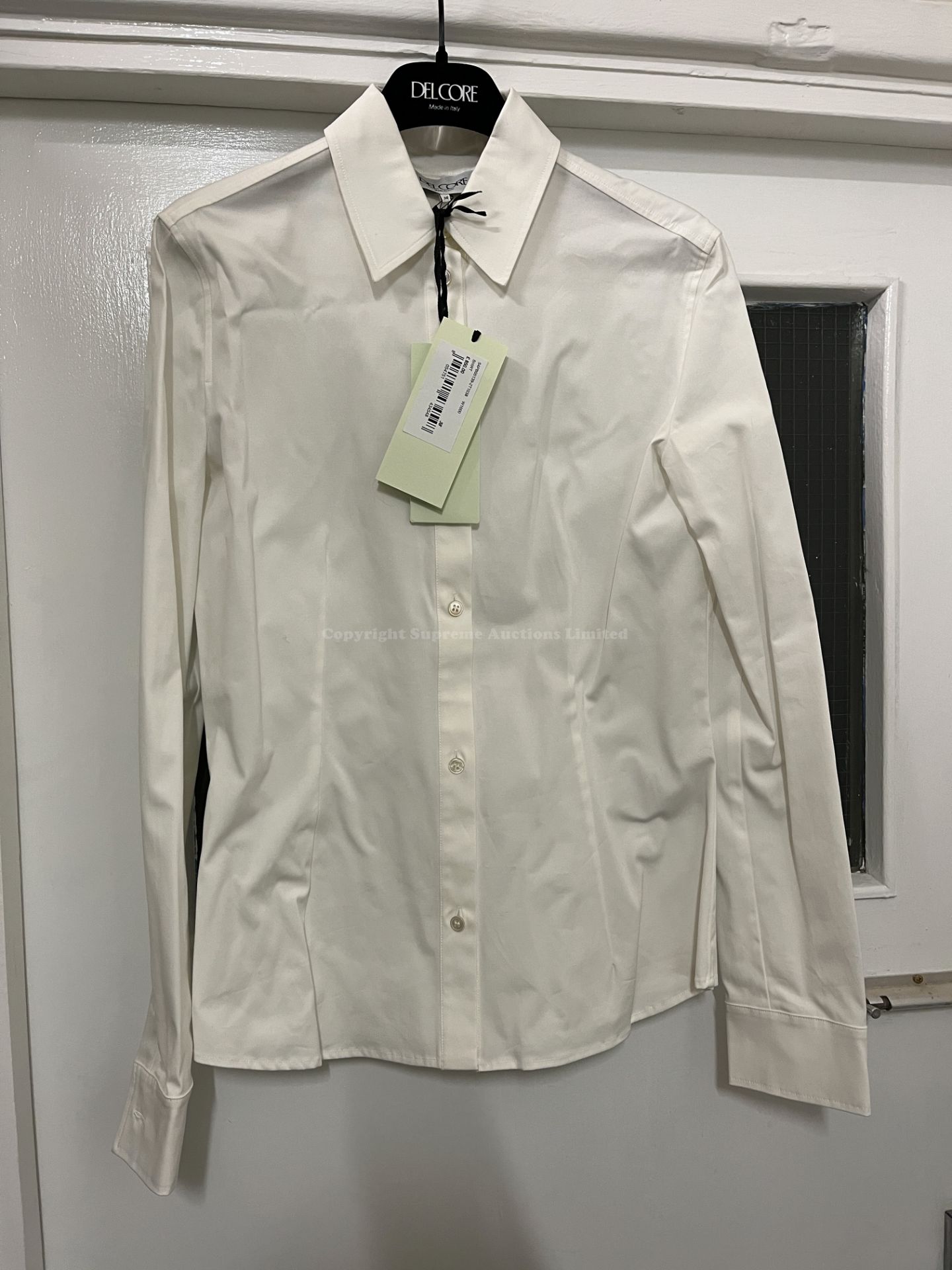 BRAND NEW DEL-CORE Long Sleeve Shirt - WHITE - SIZE 42. RRP £850. Refresh your rotation with the