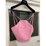 BRAND NEW DEL-CORE Dart Detail Strap Top - PINK - SIZE 42. RRP £765. Brighten your lineup with the