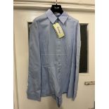 BRAND NEW DEL-CORE Body Shirt - PALE BLUE - SIZE 40. RRP £850. Streamline your silhouette with the