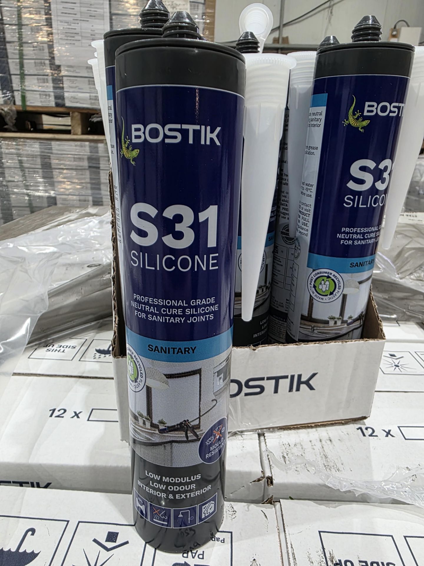 72 x Bostik Pro S31 Sanitary Silicone 310ml Clear. RRP £12.49 per tube. • +/- 25% flexibility • - Image 2 of 3