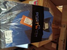 16X PORTWEST PW210 PW2 SHORT SLEEVE POLO SHIRT IN NAVY/ROYAL (SIZE XXL) IS A COMFORTABLE AND STYLISH