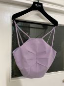 BRAND NEW DEL-CORE Dart Detail Strap Top - LILAC - SIZE 40. RRP £595. Sweeten your style with the