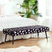 2 X New & Boxed Sakura Floral Bench. (4000435) DB. Introduce a cosy touch to your home with our