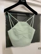 BRAND NEW DEL-CORE Dart Detail Strap Top - MINT - SIZE 38. RRP £765. Refresh your wardrobe with