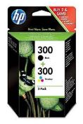 Boxed HP 300 2-pack Black/Tri-color Original Ink Cartridges - SR5.3.4.