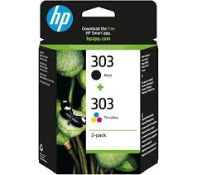 Boxed HP 303 Original Combo Tri-colour & Black Ink Cartridges. - SR5.3.4.
