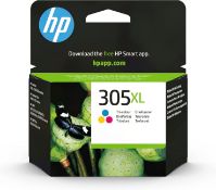 Boxed HP 305XL Tri-color High Yield Original Ink Cartridge (3YM63AE) - Works with: HP DeskJet