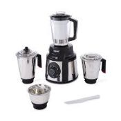 2 x Geepas 1000W 5-in-1 Mixer Grinder Blender 3 Stainless Steel Jar 1.5L Juicer Jar Dry. - SR1.2.9.