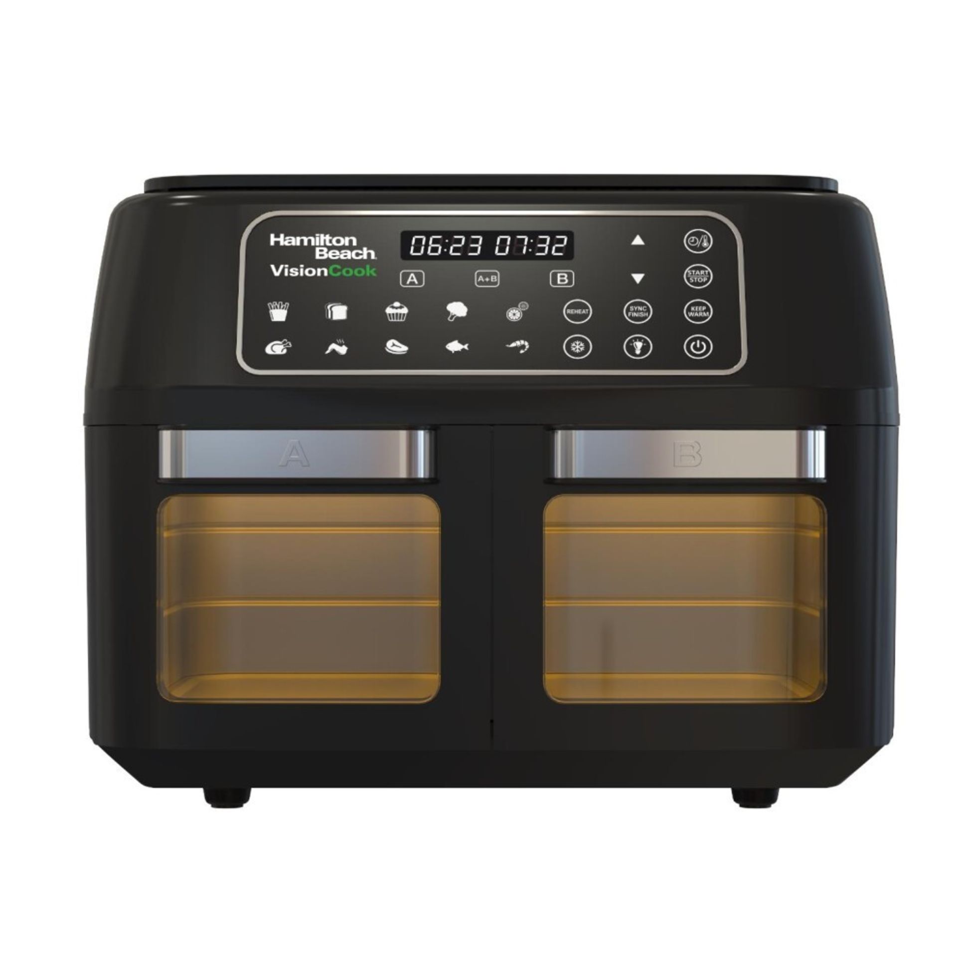 Boxed HAMILTON BEACH VisionCook HB2116A Dual Air Fryer - Black-SR3(4.2)