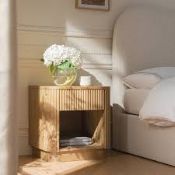 Maru 1-Drawer Bedside Table, Oak RRP £259.99 -SR6(7.6) A beautiful addition to our Maru