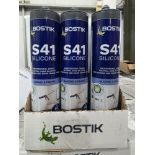 60 x Bostik S41 Neutral Cure Window & Door Frame Silicone Sealant 310ml Clear. RRP £11.40 per